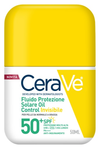 CERAVE FLUIDO PROTEZIONE SOLARE OIL CONTROL INVISIBILE SPF50+ 50 ML - Farmacia Mortise