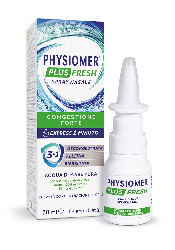 SPRAY NASALE PHYSIOMER PLUS FRESH 20 ML - Farmacia Mortise
