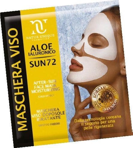 NATUR UNIQUE SUN72 K-MASCHERA VISO DOPOSOLE IDRATANTE EFFETTO FREDDO - Farmacia Mortise