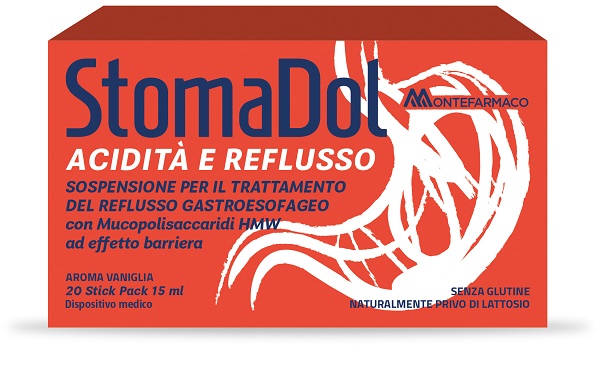 STOMADOL ACIDITA' REFLUSSO 20 STICK PACK DA 15 ML - Farmacia Mortise