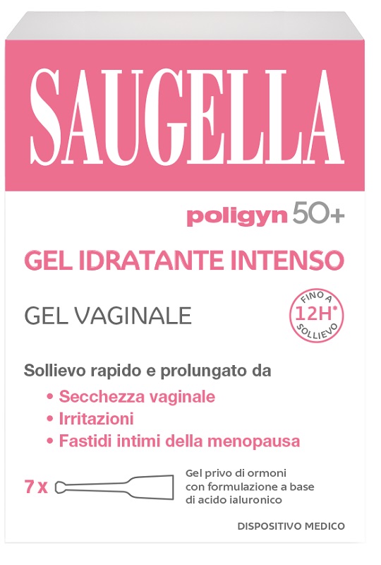 SAUGELLA POLIGYN 50+ GEL IDRATANTE INTENSO 7 TUBETTI MONODOSE DA 4 ML - Farmacia Mortise