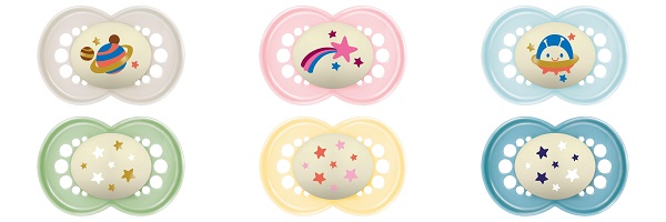 MAM SUCCHIETTO ORIGINAL NIGHT 6+ MESI SILICONE 2 PEZZI - Farmacia Mortise