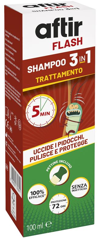 AFTIR FLASH SHAMPOO 3 IN 1 100 ML - Farmacia Mortise