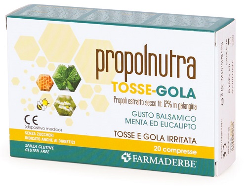 PROPOLNUTRA TOSSE GOLA 20 COMPRESSE MASTICABILI - Farmacia Mortise