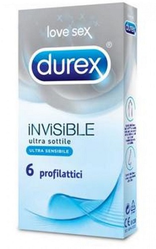DUREX INVISIBLE PROFILATTICO 6 PEZZI - Farmacia Mortise
