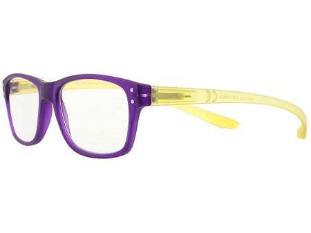 OCCHIALE DA LETTURA PREMONTATO QUICK READING QR 1412 VIOLA/GIALLO +3,00 - Farmacia Mortise