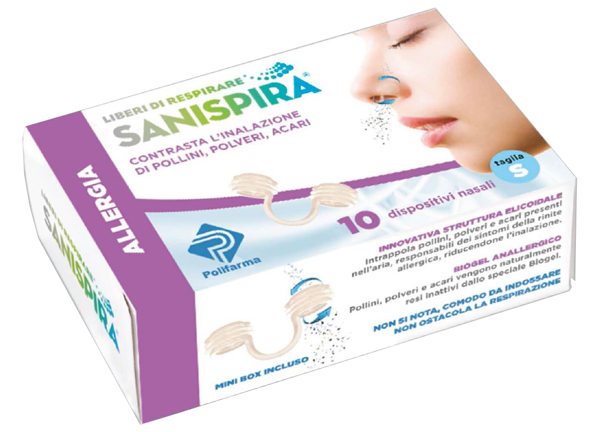 SANISPIRA ALLERGIA DISPOSITIVO NASALE 10 PEZZI TAGLIA S - Farmacia Mortise