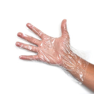 GUANTO MONOUSO IN POLIETILENE BASSA DENSITA' 100 PEZZI ARTICOLO PE SM - Farmacia Mortise