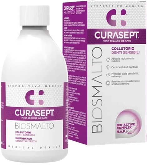 CURASEPT BIOSMALTO COLLUTORIO DENTI SENSIBILI 300 ML - Farmacia Mortise
