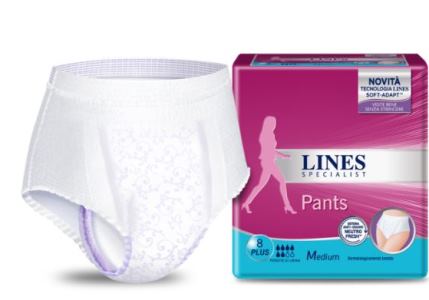 LINES SPECIALIST PANTS PLUS MEDIUM X 8 PEZZI PHARMA - Farmacia Mortise