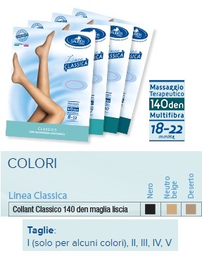 SAUBER COLLANT 140 DENARI MAGLIA LISCIA NEUTRO BEIGE 2 LINEA CLASSICA - Farmacia Mortise