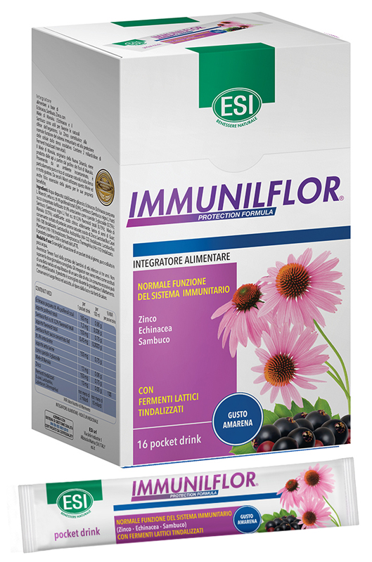 ESI IMMUNILFLOR POCKET DRINK 16 POCKET DRINK - Farmacia Mortise