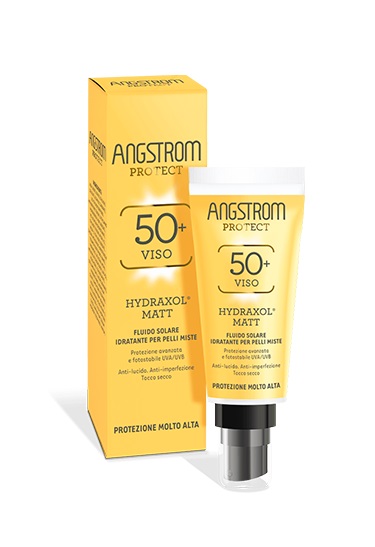 ANGSTROM PROTECT HYDRAXOL MATT FLUIDO SOLARE ULTRA PROTEZIONE 50+ 40 ML - Farmacia Mortise