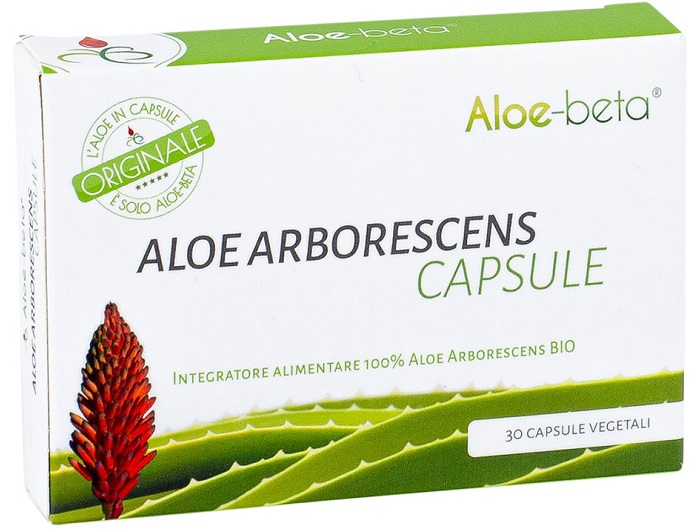ALOE BETA 30 CAPSULE ALOE ARBORESCENS - Farmacia Mortise