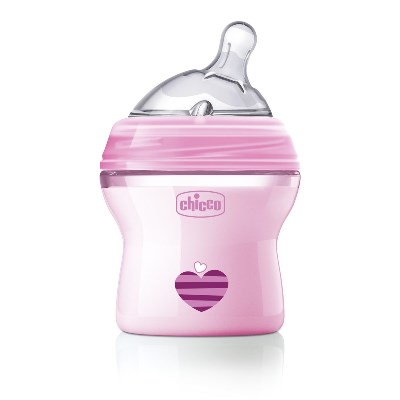 CHICCO BIBERON NATFEEL 0M+ 150 ML GIRL - Farmacia Mortise