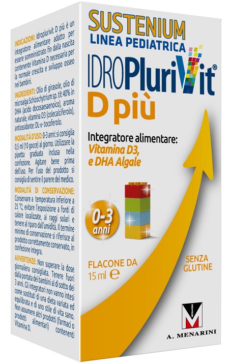 IDROPLURIVIT D+ SUSTENIUM 15 ML - Farmacia Mortise