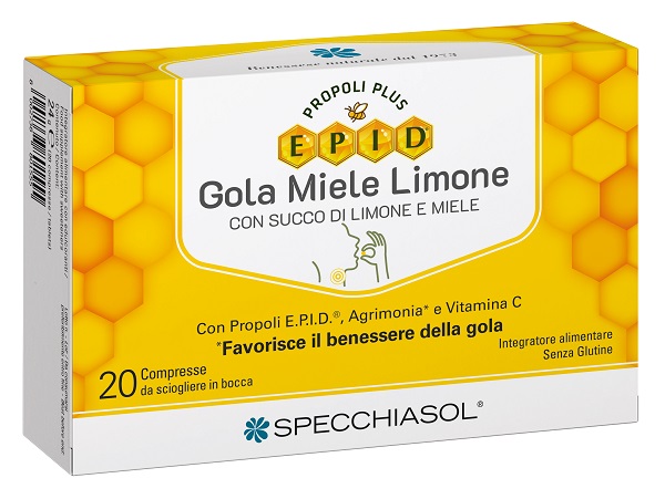 EPID GOLA MIELE LIMONE 20 COMPRESSE - Farmacia Mortise