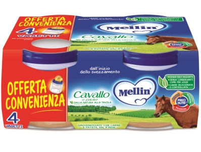 MELLIN OMOGENEIZZATO CAVALLO 4 X 80 G - Farmacia Mortise