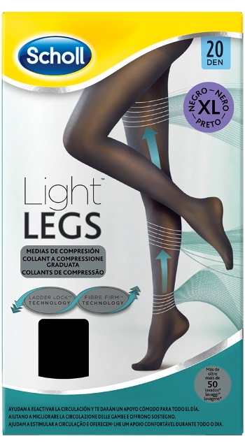 SCHOLL LIGHTLEGS 20 DENARI TAGLIA XL COLORE NERO 1 PAIO - Farmacia Mortise