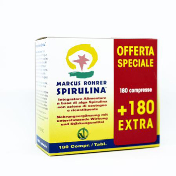 SPIRULINA MARCUS 180 + 180 COMPRESSE - Farmacia Mortise