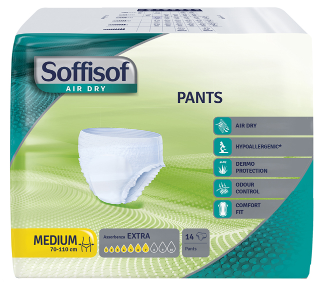PANNOLONE MUTANDINA PULL UP SOFFISOF AIR DRY EXTRA M 14 PEZZI - Farmacia Mortise