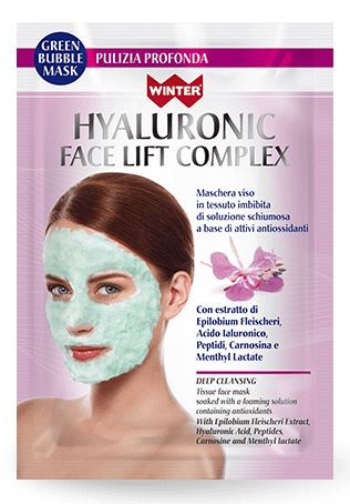 WINTER HYALURONIC FACE LIFT COMPLEX MASCHERA VISO BUBBLE PULIZIA PROFONDA 23 ML - Farmacia Mortise