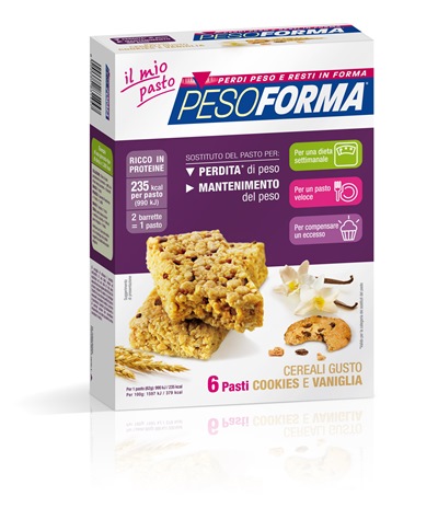 PESOFORMA BARR CEREALI COOKIES VANIGLIA 372 G - Farmacia Mortise