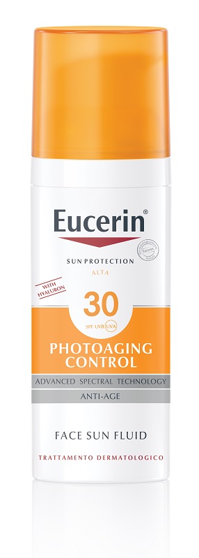 EUCERIN SUN PROTECTION SPF 30 PHOTOAGING CONTROL FACE SUN FLUID ANTI AGE 50 ML - Farmacia Mortise