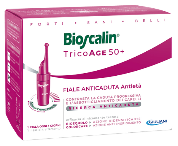 BIOSCALIN TRICOAGE 50+ 20 FIALE ANTICADUTA ANTIETA' DOPPIA TAGLIO PREZZO - Farmacia Mortise