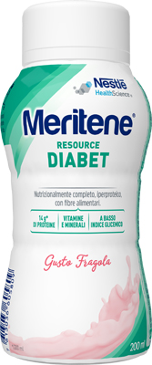MERITENE RESOURCE DIABET FRAGOLA ALIMENTO IPERPROTEICO 28 VITAMINE E MINERALI 200 ML - Farmacia Mortise