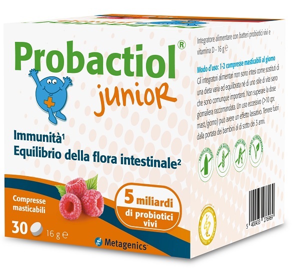 PROBACTIOL JUNIOR 30 COMPRESSE MASTICABILI NEW - Farmacia Mortise