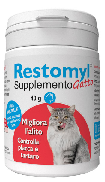 RESTOMYL SUPPLEMENTO GATTO FLACONCINO 40 G - Farmacia Mortise