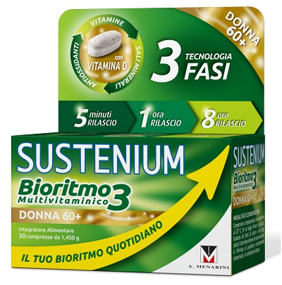 SUSTENIUM BIORITMO3 DONNA 60+ 30 COMPRESSE - Farmacia Mortise