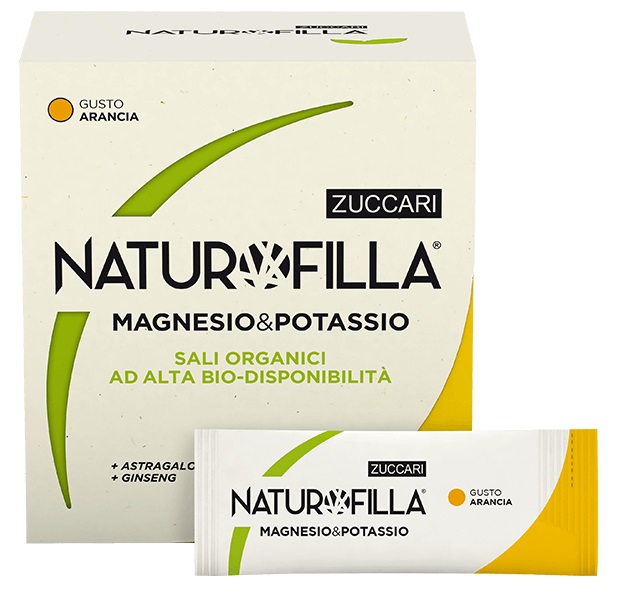 NATUROFILLA MAGNESIO & POTASSIO GUSTO ARANCIA 14 STICK PACK - Farmacia Mortise