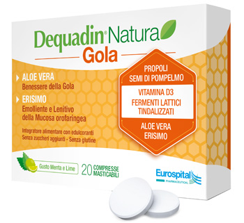 DEQUADIN NATURA GOLA 20 COMPRESSE - Farmacia Mortise