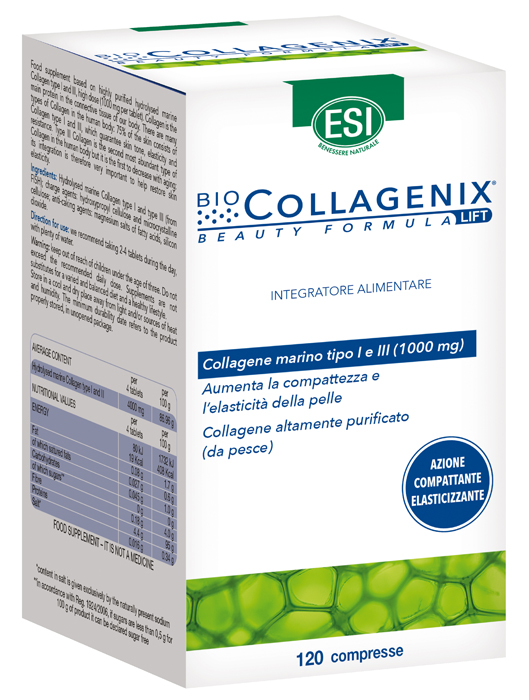 ESI BIOCOLLAGENIX 120 COMPRESSE - Farmacia Mortise