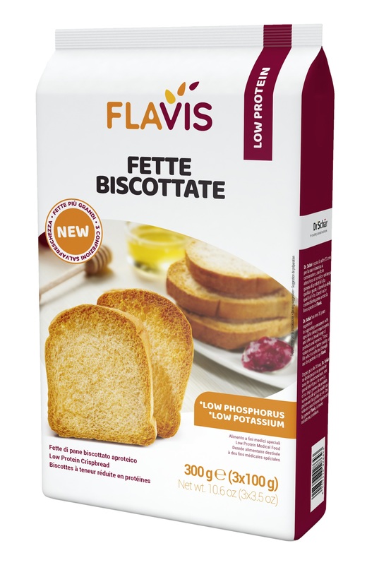 FLAVIS FETTE BISCOTTATE APROTEICHE 300 G - Farmacia Mortise
