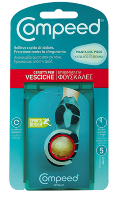 COMPEED CEROTTI PER VESCICHE PIANTA PIEDE SPORT 5 PEZZI - Farmacia Mortise