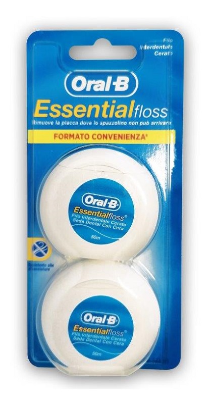 ORALB ESSENTIALFLOSS FILO INTERDENTALE CERATO 2 PEZZI - Farmacia Mortise