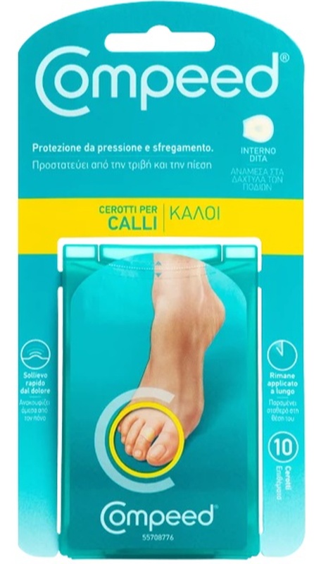 COMPEED CEROTTI PER CALLI INTERNO DITA 10 PEZZI - Farmacia Mortise