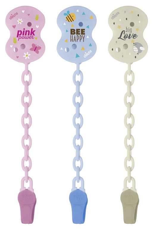 CHICCO CLIP CON CATENELLA MIXED COLORS NEW 2020 - Farmacia Mortise