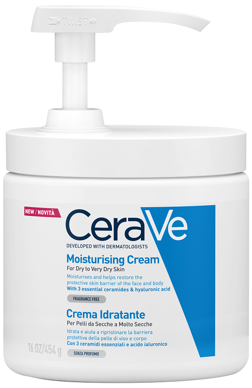 CERAVE CREMA IDRATANTE PER PELLI DA SECCHE A MOLTO SECCHE 454 G PUMP - Farmacia Mortise