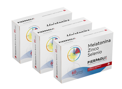 MELATONINA ZINCO SELENIO PIERPAOLI PROMO PACK 3 PEZZI - Farmacia Mortise