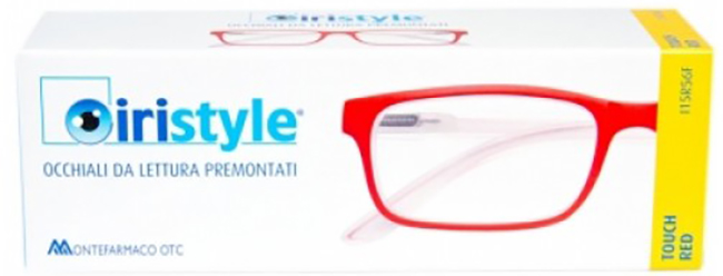 OCCHIALE DA LETTURA PREMONTATO IRISTYLE EVO TOUCH RED 1,0 - Farmacia Mortise