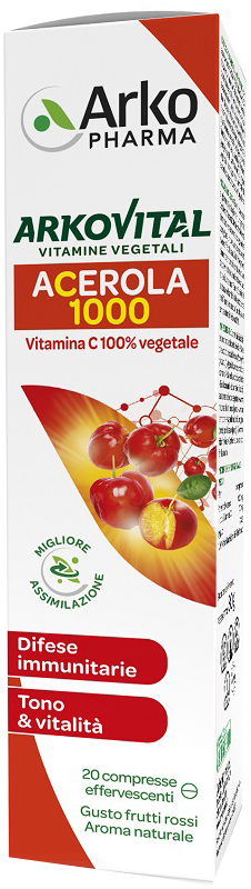 ARKOVITAL ACEROLA 1000 EFFERVESCENTE 20 COMPRESSE - Farmacia Mortise