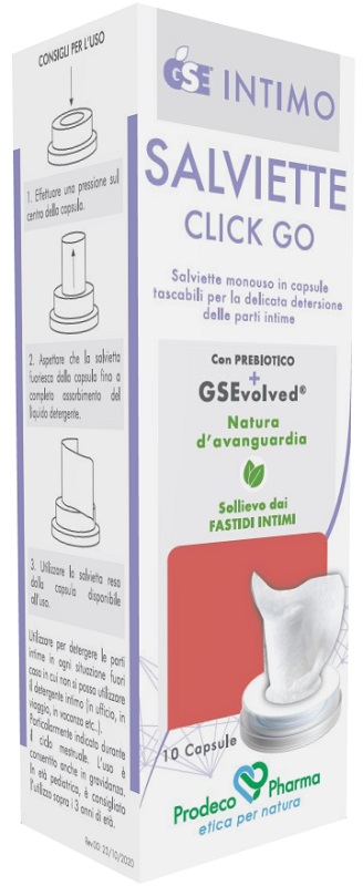 GSE INTIMO SALVIETTE CLICK GO 10 PEZZI - Farmacia Mortise