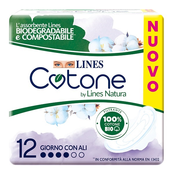 LINES COTONE BIO ULTRA ALI 12 PEZZI - Farmacia Mortise