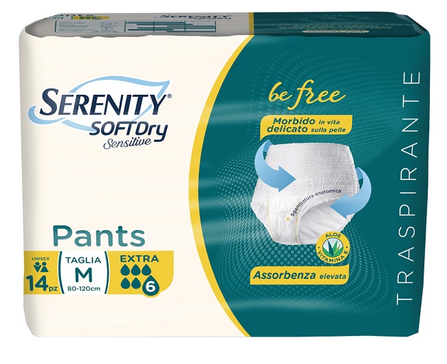SERENITY PANTS SD SENSITIVE EXTRA M 14 PEZZI - Farmacia Mortise