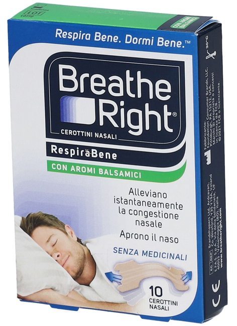 CEROTTI NASALI BREATHE RIGHT BALSAMICI 10 PEZZI - Farmacia Mortise