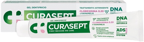 CURASEPT GEL DENTIFRICIO ADS DNA TRATTAMENTO ASTRINGENTE 75 ML - Farmacia Mortise